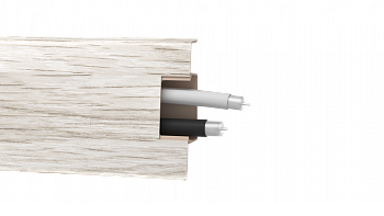 Плинтус ПВХ Arbiton - MACK 60 мм ЯСЕНЬ СЕВЕРНЫЙ 2 60х20х2500